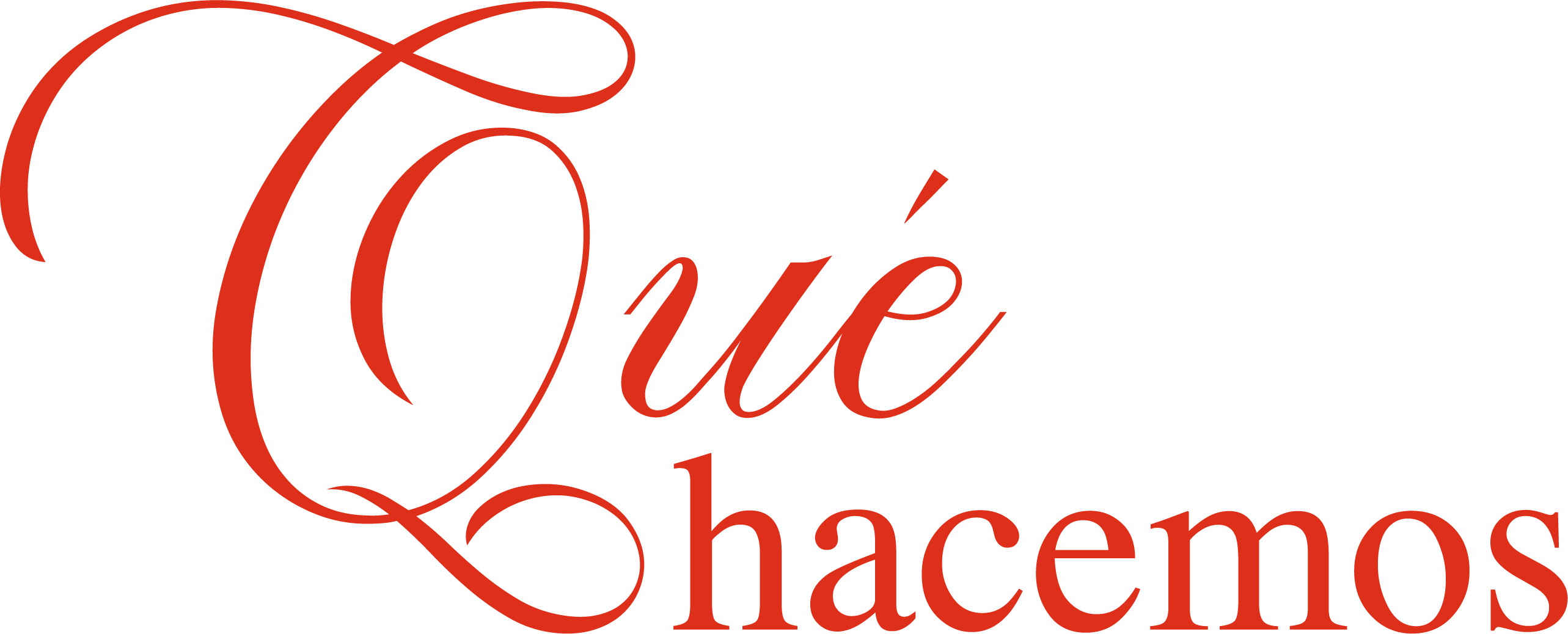 Qué hacemos